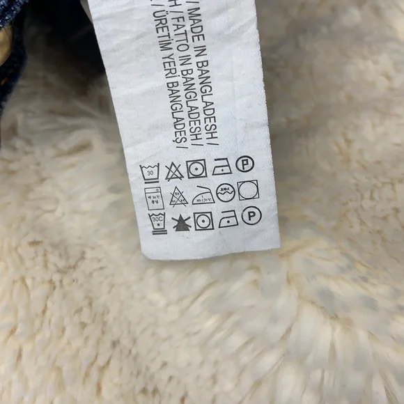 ZARA NWT embroidered jeans raw hem size 0 - Picture 11 of 14